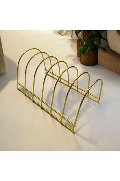 Gead Goldenstack – 6 Compartment Plate Stand - Organizer