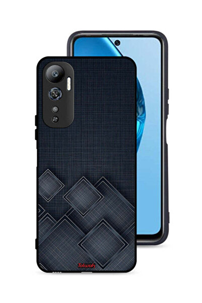 Tolwak غطاء حماية لهاتف Infinix Hot 20 4G بنقشة مربعات على القماش