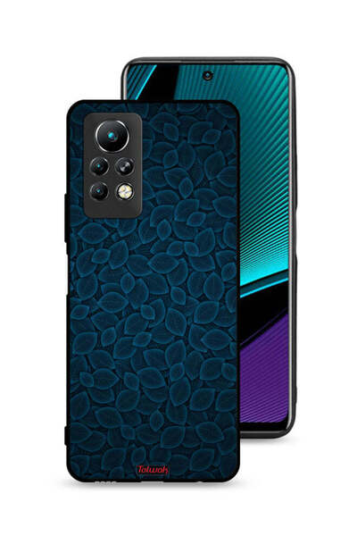 Tolwak غطاء حماية لهاتف Infinix Note 11 Pro بنقشة أوراق فنية رقمية
