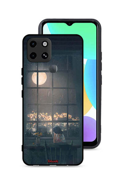 Tolwak غطاء حماية لهاتف إنفينيكس سمارت 6 برسومات القمر