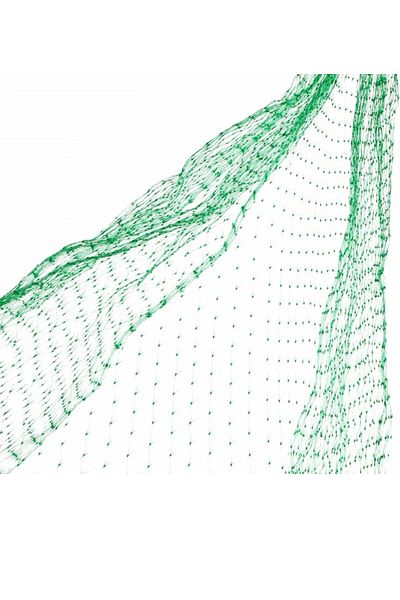OEM Garden protection net and fixing clips set, 4 x 10 m, nylon, metal, silver, green