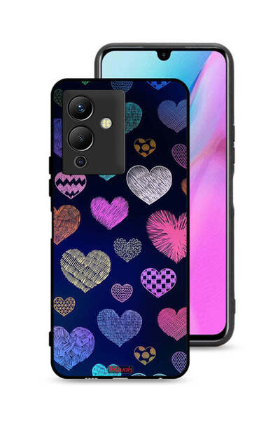 Tolwak غطاء حماية لهاتف Infinix Note 12 5G بنقشة قلوب داجا