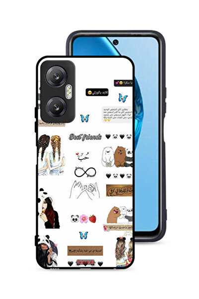Tolwak غطاء حماية لهاتف إنفينيكس هوت 20 5G بعبارات وملصقات باللغة العربية
