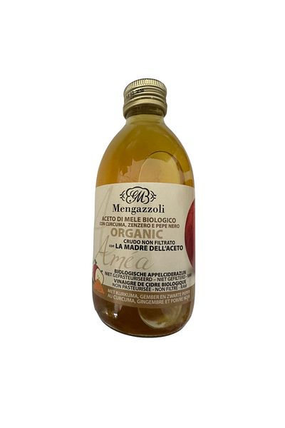 Deco Italia Unfiltered apple cider vinegar with turmeric, ginger and black pepper, 250ml