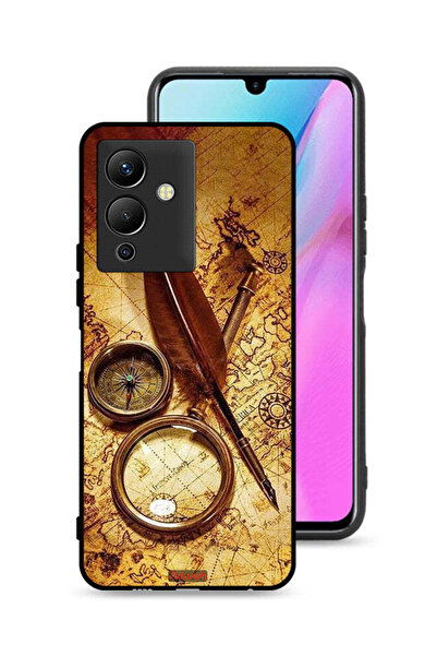 Tolwak غطاء حماية لهاتف Infinix Note 12 5G بتصميم بوصلة عتيقة