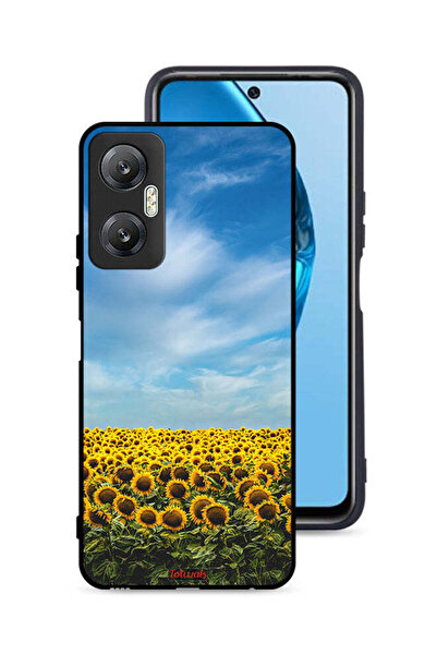 Tolwak غطاء حماية لهاتف Infinix Hot 20 5G بطبعة عباد الشمس تحت السماء