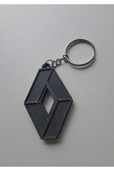 Gonulella Renault Fluance Keychain 3D Plastic Automobile Keyring Auto Keychain