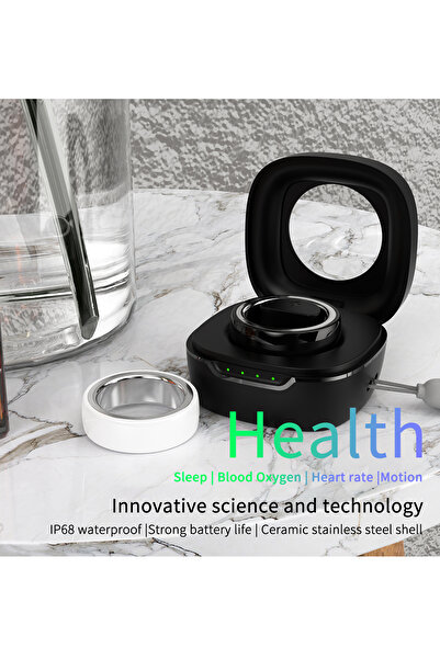 ideal STORE IdealSTORE Fashion Multifunctional Bluetooth Smart Ring, Heart Rate Monitor, Blood Pressure