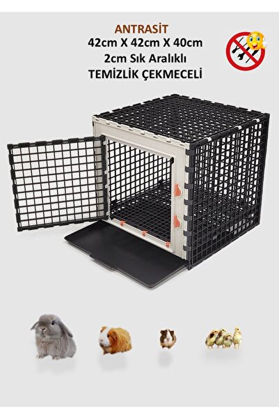 Leganest 42cm X 42cm X 40cm Temizlik Çekmeceli Hamster, Civciv, Ginepig Kafesi LGN40_EKO_TGH1