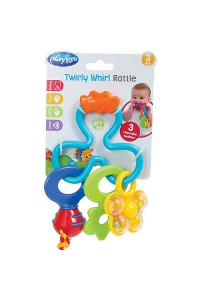 Playgro Twirly Whirl Rattle, teething toy