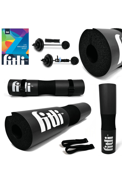 Fitli Protectie Pentru Bara De Greutati, Barbell Pad, Negru