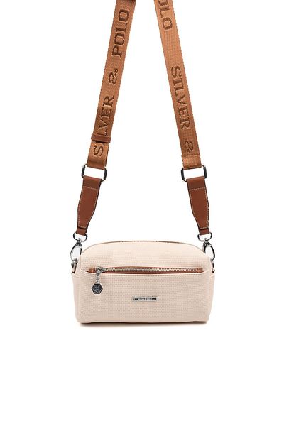 Silver Polo Silver & Polo Beige - Tan Sp1142 Women's Crossbody Bag