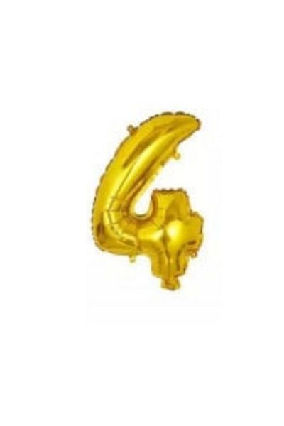 Blusmart Birthday Balloon Number 4, PVC, 35 Cm