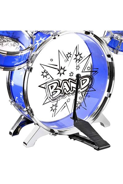 İSP ISP "Likesmart Band" children's drum set, 60x50x54 cm, 6 drums, 1 stool, 2 sticks, 1 cymbal, 10