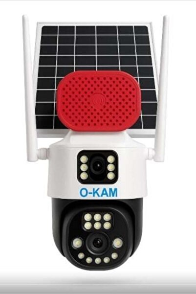 Bolsat O-KAM 7015 3 Lens Siren + Mikrofon + Hoparlör Wifi Solar Güneş Panelli...
