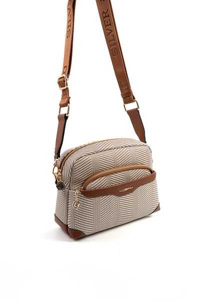 Silver Polo Silver & Polo Beige - Geantă de damă Taba SP1201