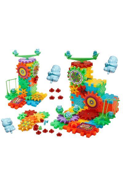 Ikonka Magical Blocks Children's Building Set, 81 Pieces, Plastic, +3 Years, Multicolor
