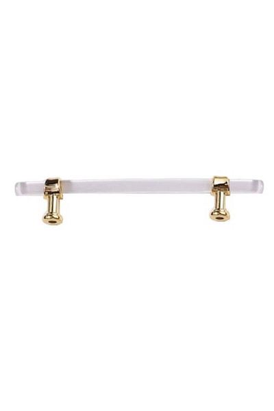 The Casius. Mâner de sertar din rășină, tip bandă, transparent și de culoare aurie, The Casius®