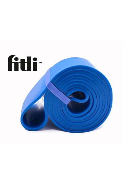 Fitli Banda elastica, Latex, 208 cm, 32-80kg, Albastru