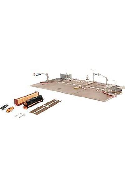 NETWORK ART Jada Toys Fast and Furious Train Scene - Diorama 2 Nano Model Car (Dodge Charger and Toyota Supra)