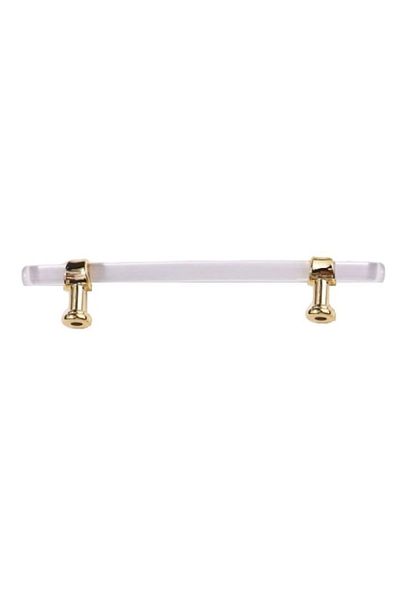 The Casius. Mâner de sertar din rășină, tip bandă, transparent și de culoare aurie, The Casius®