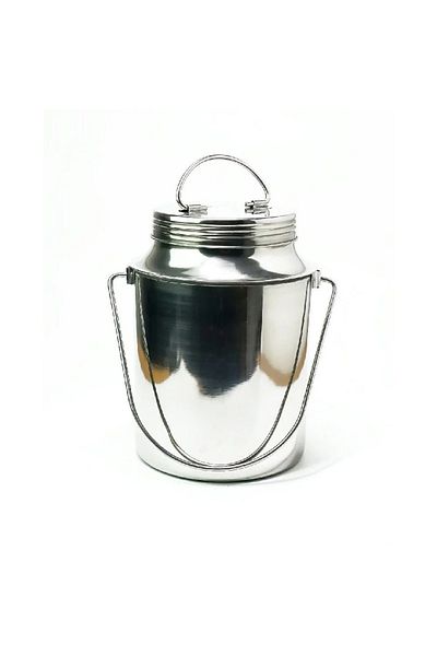 BASURRAH 1.5-Liter Stainless Steel Ghee Pot – Durable & Hygienic Container for Ghee or Oil