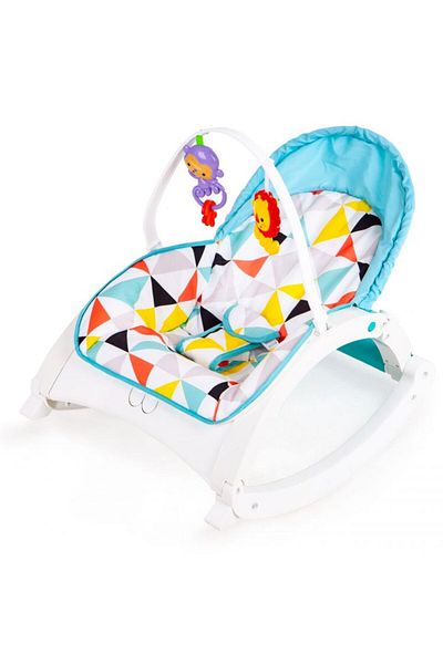 İSP Balansoar si scaun 3 in 1 pentru bebelusi si copii "ISP Lion & Monkey" 0-18kg cu sunete si vibratii