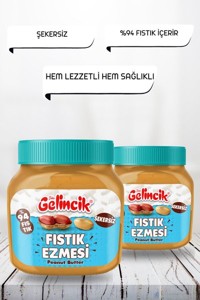 Gelincik Kahvaltılık Sürülebilir Doğal Katkısız 650GR Özel Üretim Şekersiz Fıstık Ezmesi