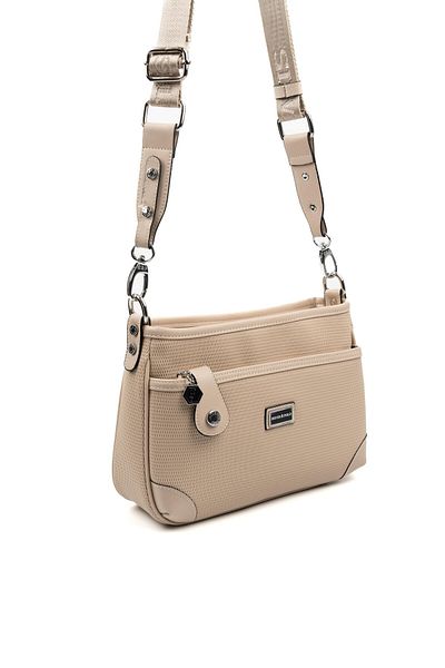 Silver Polo Silver & Polo Sand Beige Sp1160 Women's Crossbody Bag