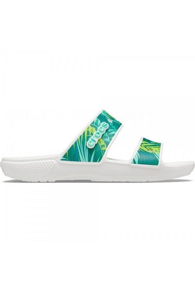 Crocs Tropical Sandal Classic Slippers 41-42 EU - M8/W10 US White - White/Multi