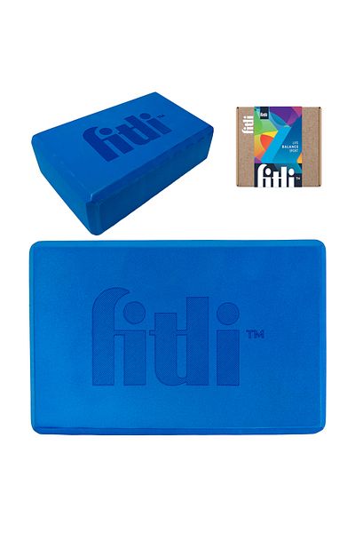 Fitli Cub pentru Yoga si Pilates, 23x15cm,FitLi, Albastru