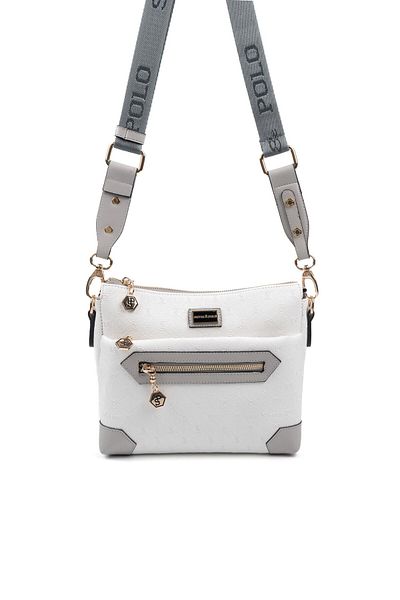 Silver Polo Silver & Polo White - A.grey SP1110 Geantă de damă