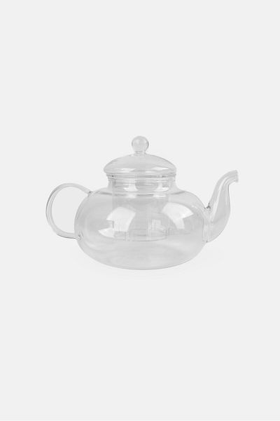Catherine Malandrino High Borosilicate Glass Tea Pot 800 ml, Tranparent