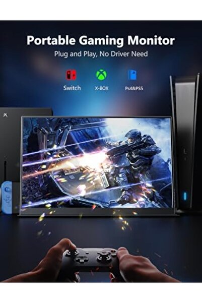 Generic MAGICRAVEN Portable Gaming Monitor, 16.1" 2.5K 144Hz Laptop Monitor