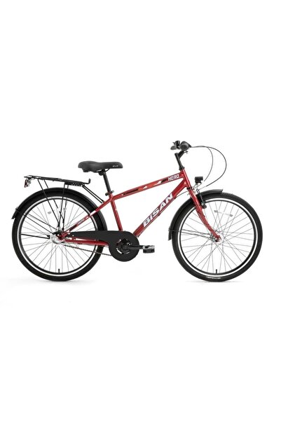 Bisan HERO ERKEK ŞEHİR BİSİKLETİ 42CM V 26 JANT 3 VİTES METALİK KIRMIZI KIRMIZI