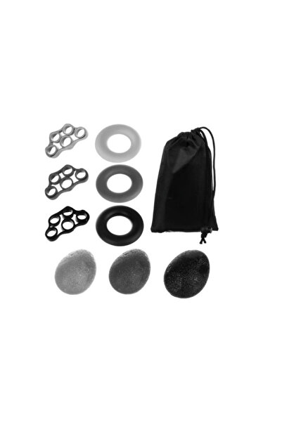 ideal STORE Set 9 Benzi exercitii de Mana/Incheietura idealSTORE, Include 3 Benzi de Cauciuc pentru degete, 3 Bi