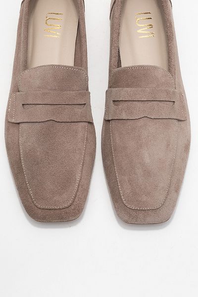 LuviShoes Дамски мокасини от естествена кожа от норка MORNE