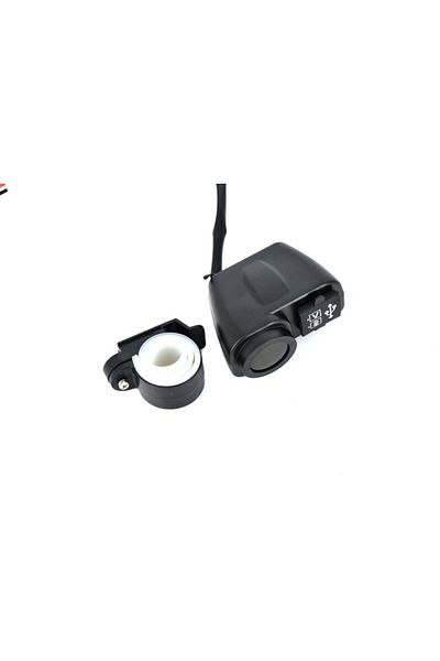 ideal STORE Voltmetru moto IdealSTORE, Tensiune 12V, termometru, mufa USB