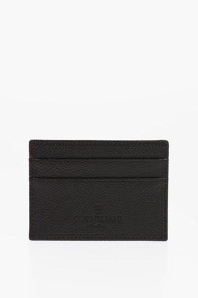 Corneliani Textured Leather Card Holder