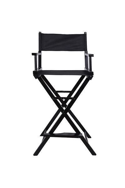 ideal STORE Beauty Lux idealSTORE Foldable Makeup Chair, Solid Construction, Aluminum + Beech Wood Material,