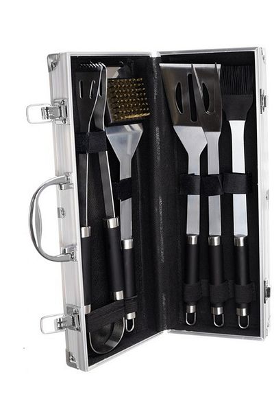 ideal STORE Set Ustensile si Accesorii pentru Gratar idealStore LuxKam, set de 5 accesorii Universale, calitate