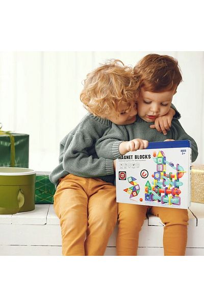 ideal STORE idealSTORE Smart Ball Track Kulodrome Slide 3D Construction Set, Includes 148 Magnetic Elements