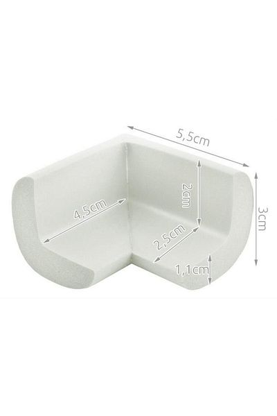 ideal STORE idealSTORE Foam Corner Protectors, Dimensions 5, 5x5, 5x3 cm, Soft Foam, Waterproof and Flexible