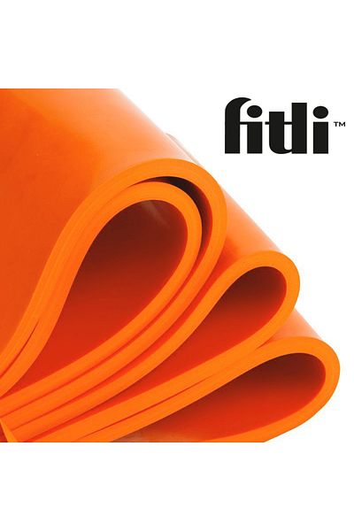 Fitli Banda elastica, Latex, 208 cm, 41-103kg, Portocaliu