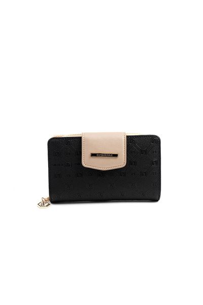 Silver Polo Silver & Polo Black - S.Nut Sp1202 Women's Wallet & Card Holder