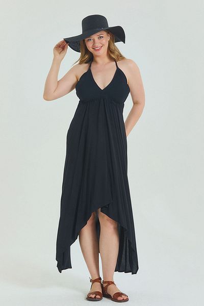 Los banditos Backless Strap Plus Size Dress
