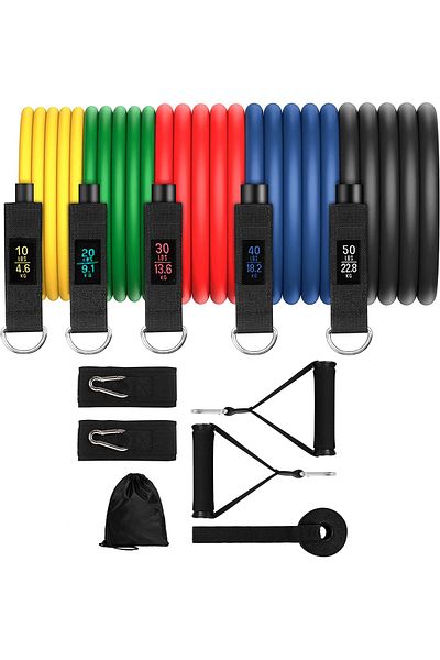 Fitli Set antrenament extensor cu 11 accesorii
