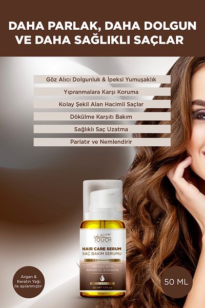 LAST TOUCH Anti-Hair Loss and Repair Miraculous Hair Care Serum 50 ml (Keratin and Argan Oil)