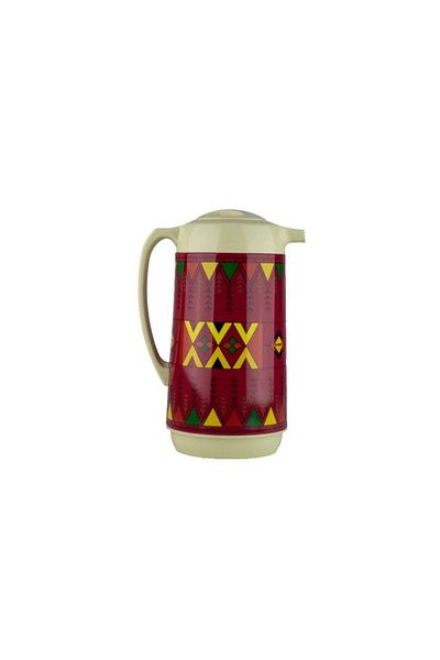 BASURRAH Asiri pattern red thermos 1 liter