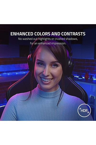 RAZER 6o - USB Camera with High-Performance Adaptive Light Sensor - Black